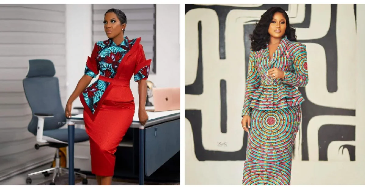 Ankara office wear dress featuring a tailored fit and professional style, ideal for the workplace.