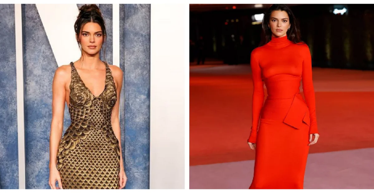 Kendall Jenner dressed in style outfits.