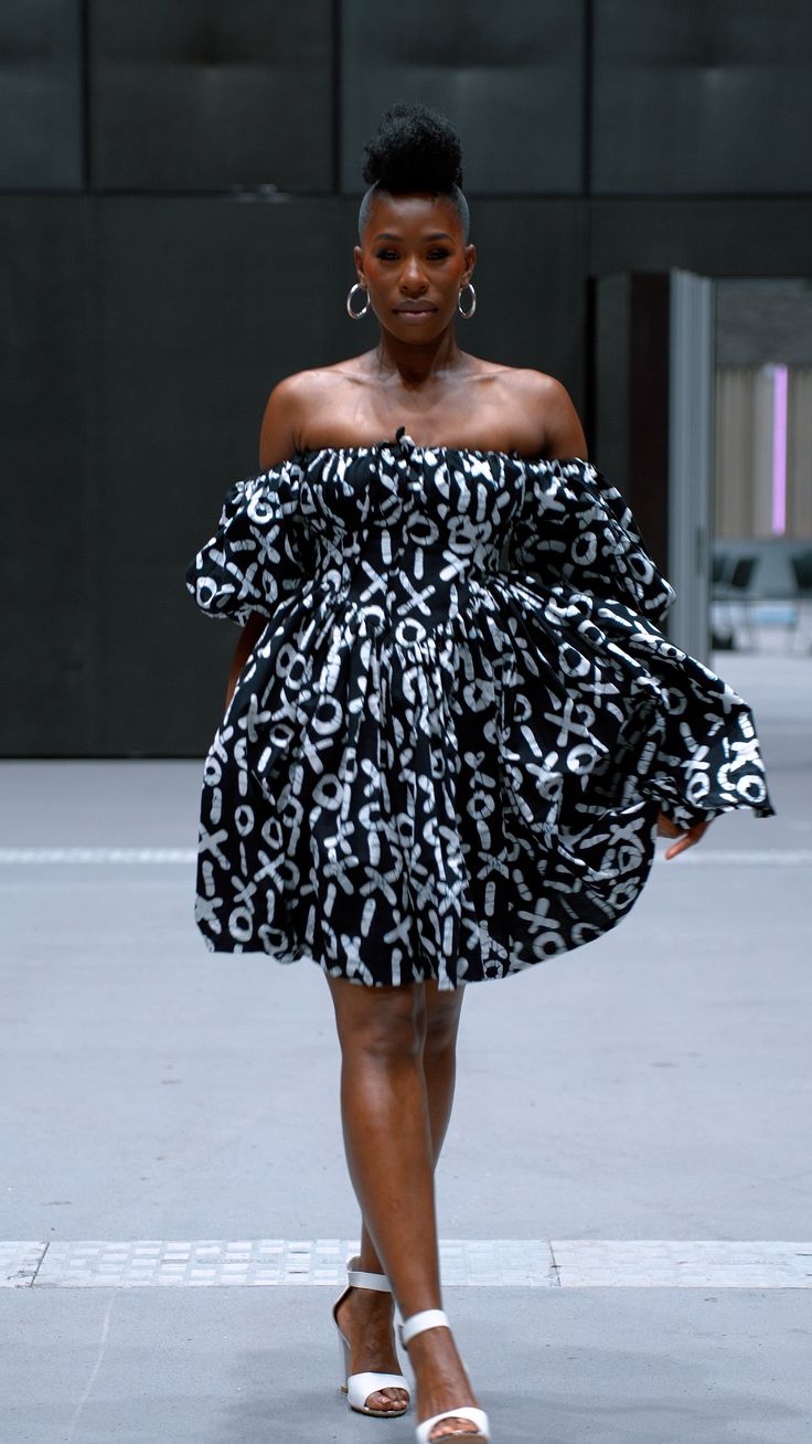 Bold Off-Shoulder Dress