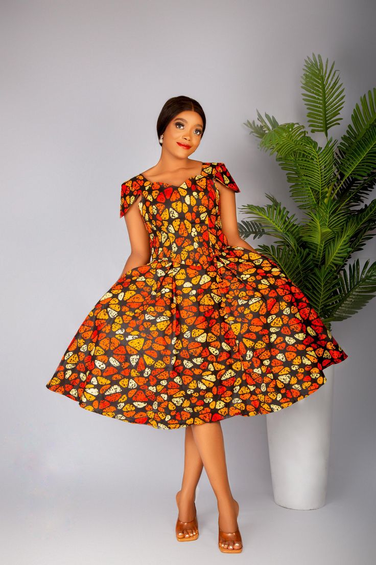 Vibrant Skater Dress